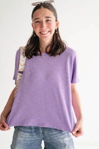 Pure Ease Relaxed Top - Lavender