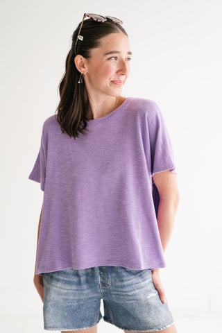 Pure Ease Relaxed Top - Lavender