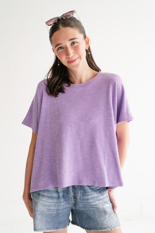 Pure Ease Relaxed Top - Lavender