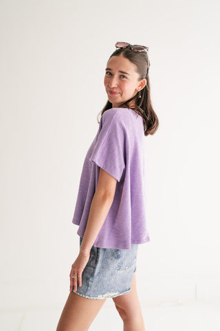 Pure Ease Relaxed Top - Lavender