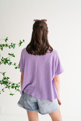 Pure Ease Relaxed Top - Lavender