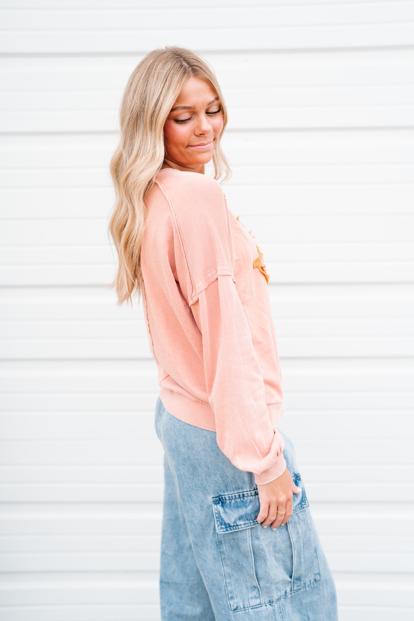 Shooting Star Patch Pullover Top