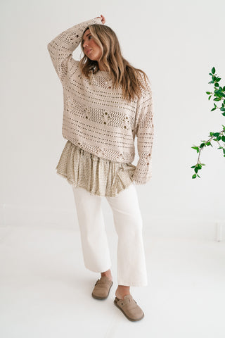 Sunday Stroll Textured Sweater Top