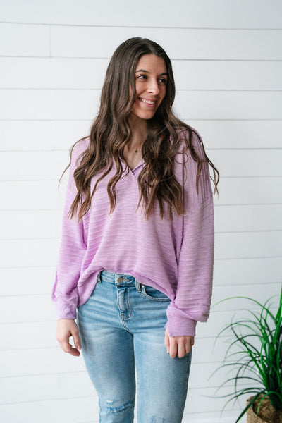 Lavender Dreams Collared Sweater