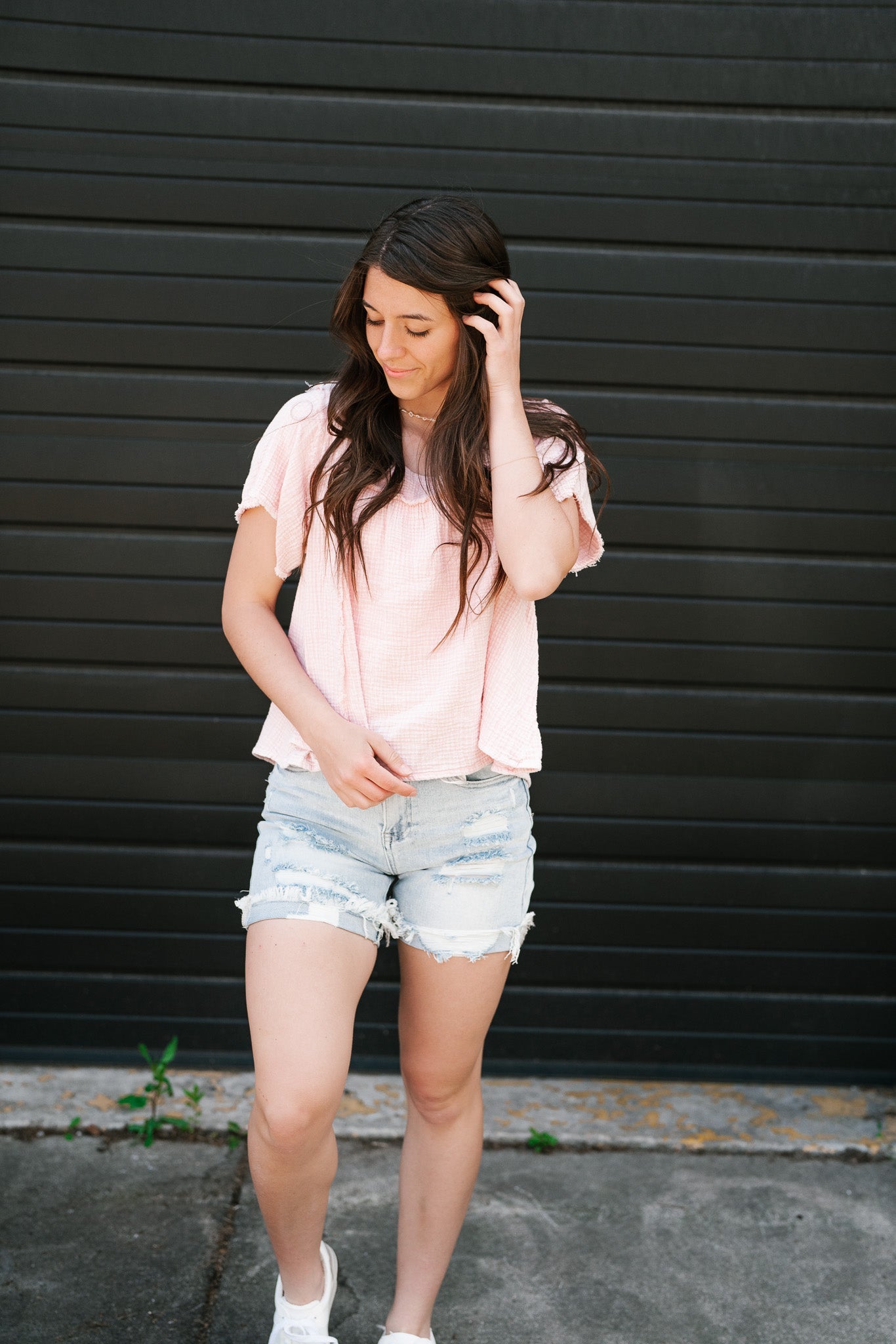 Have It All Gauze Top - Blush