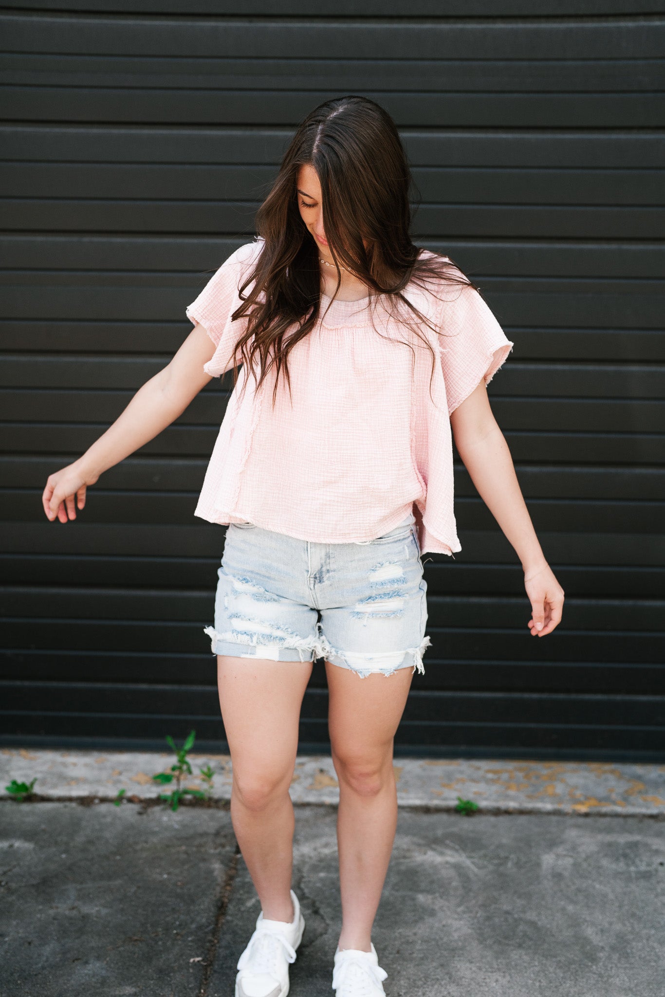 Have It All Gauze Top - Blush