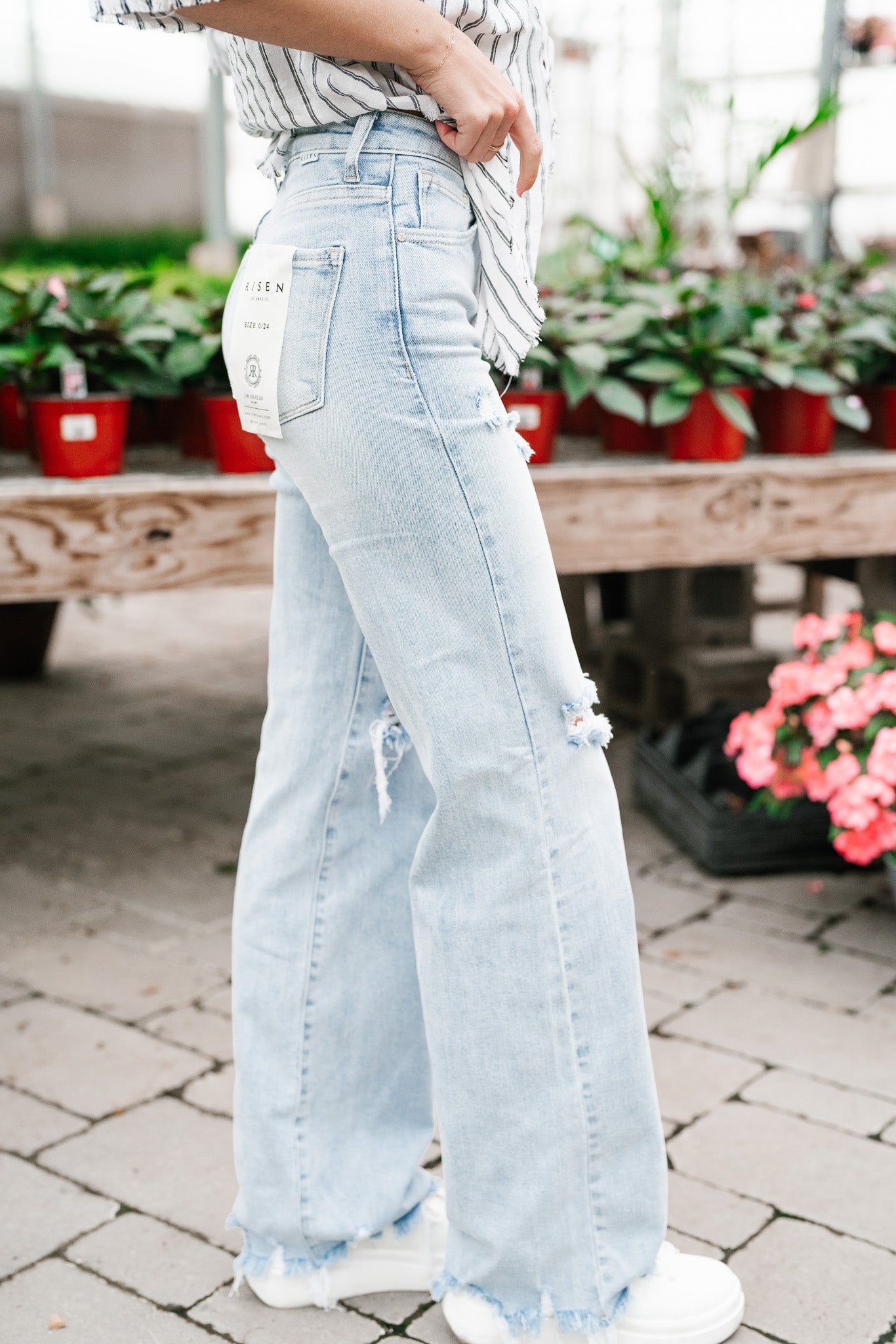 Risen Weston High Rise Wide Leg Jeans