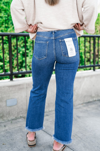 Risen Lyla High Rise-Ankle Straight Jeans