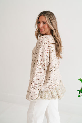 Sunday Stroll Textured Sweater Top