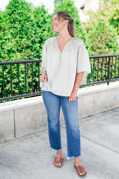 Breezy Folklore Long Sleeve Top