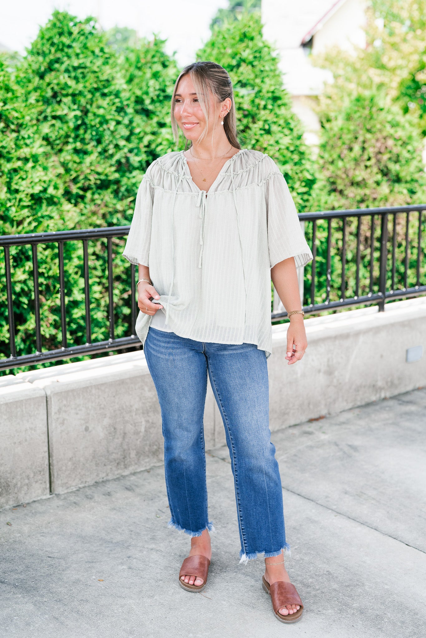 Breezy Folklore Long Sleeve Top