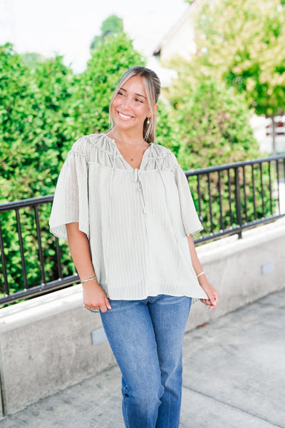 Breezy Folklore Long Sleeve Top