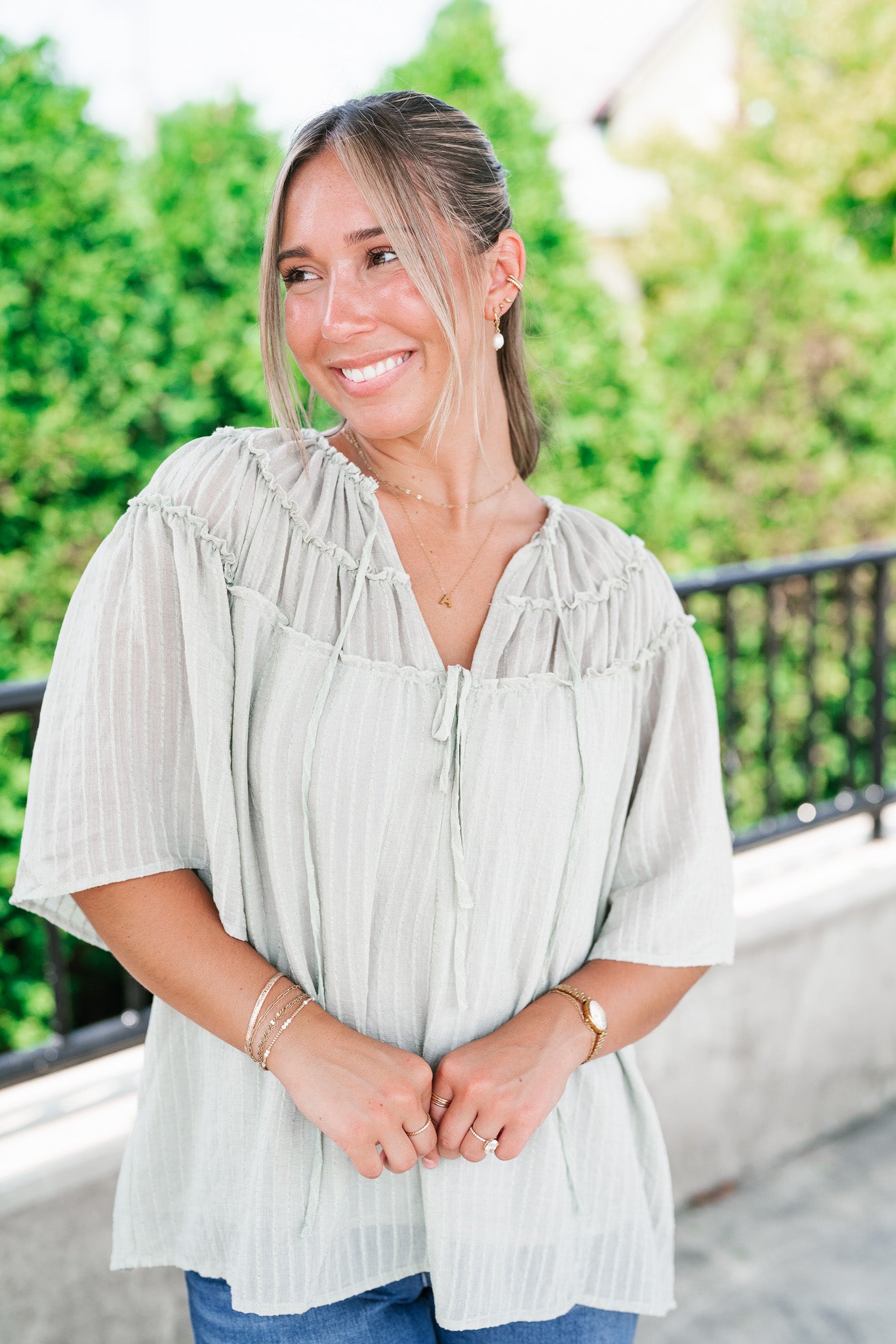 Breezy Folklore Long Sleeve Top