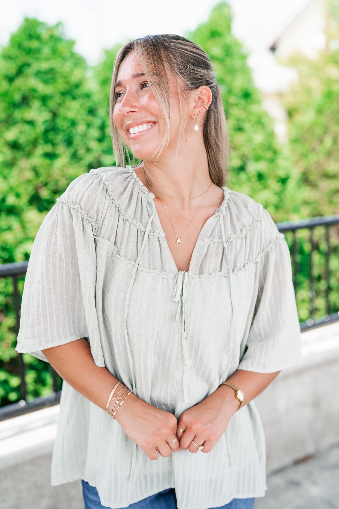 Breezy Folklore Long Sleeve Top