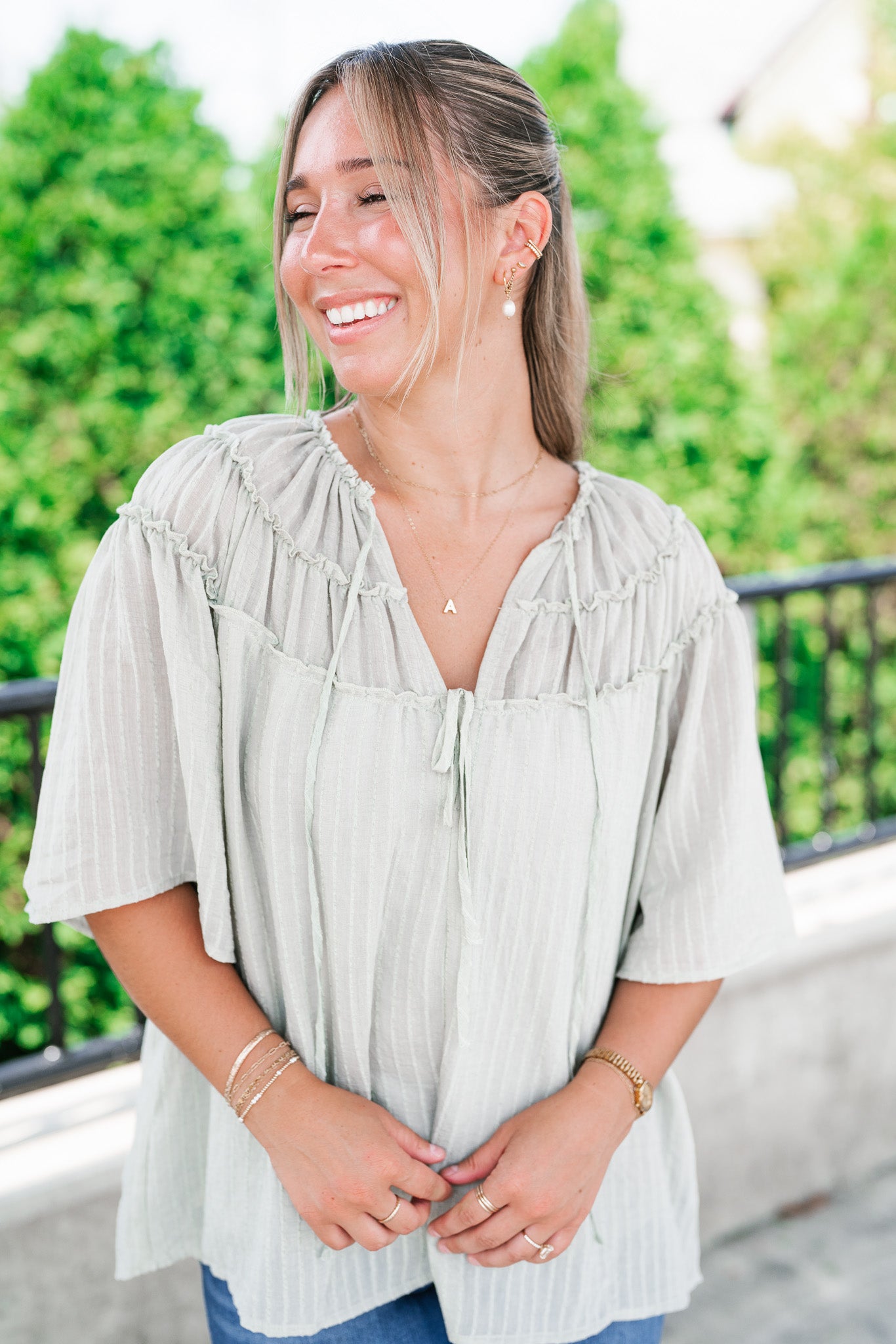 Breezy Folklore Long Sleeve Top