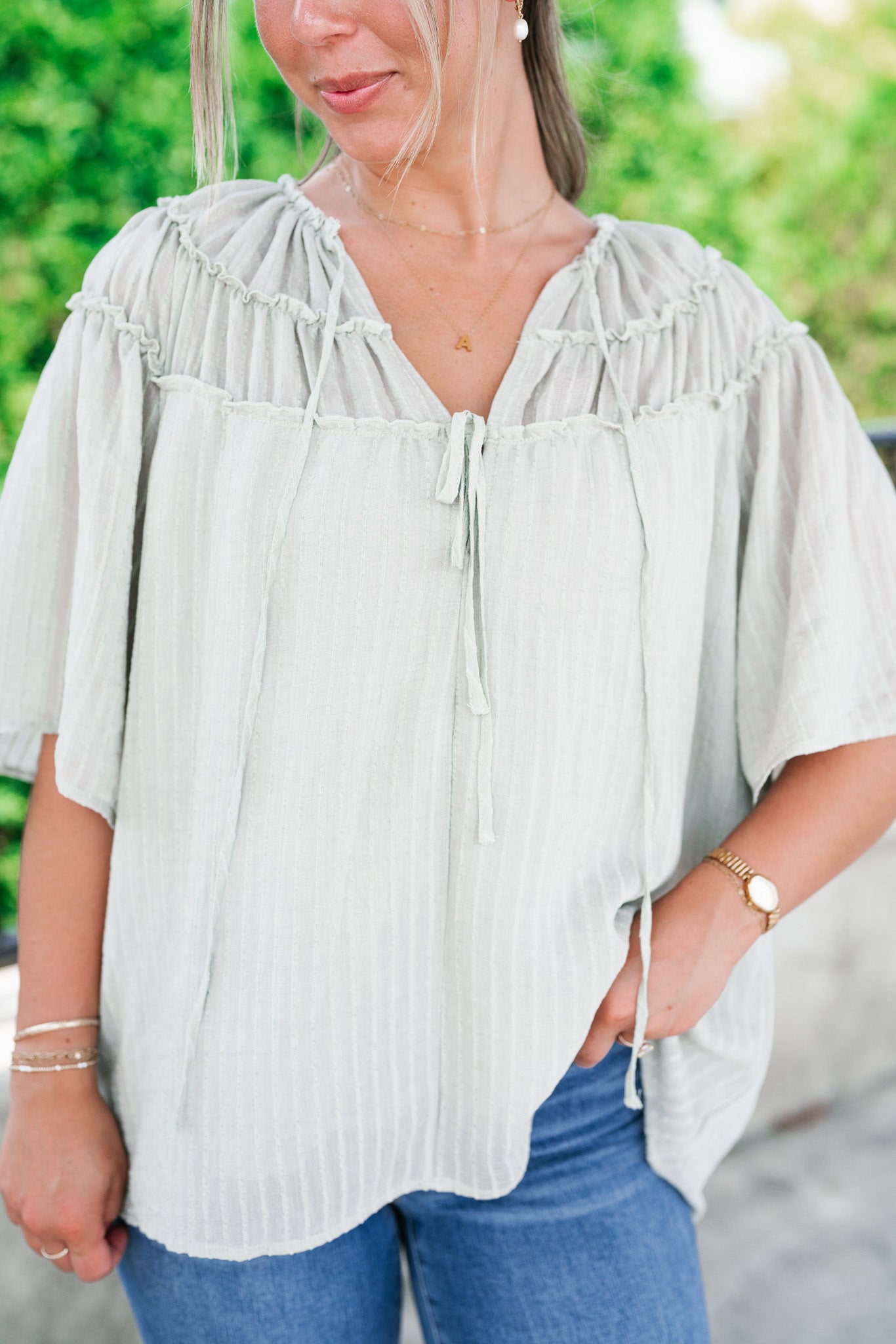 Breezy Folklore Long Sleeve Top