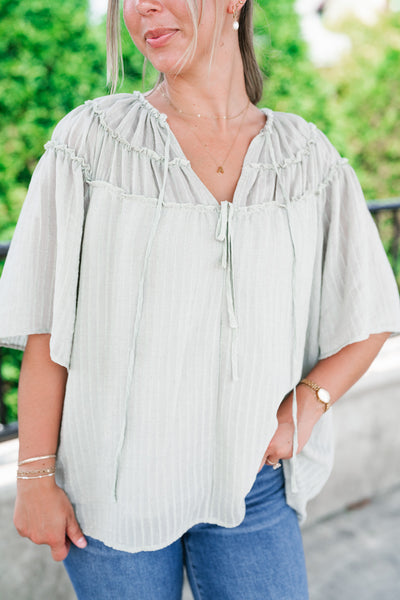 Breezy Folklore Long Sleeve Top