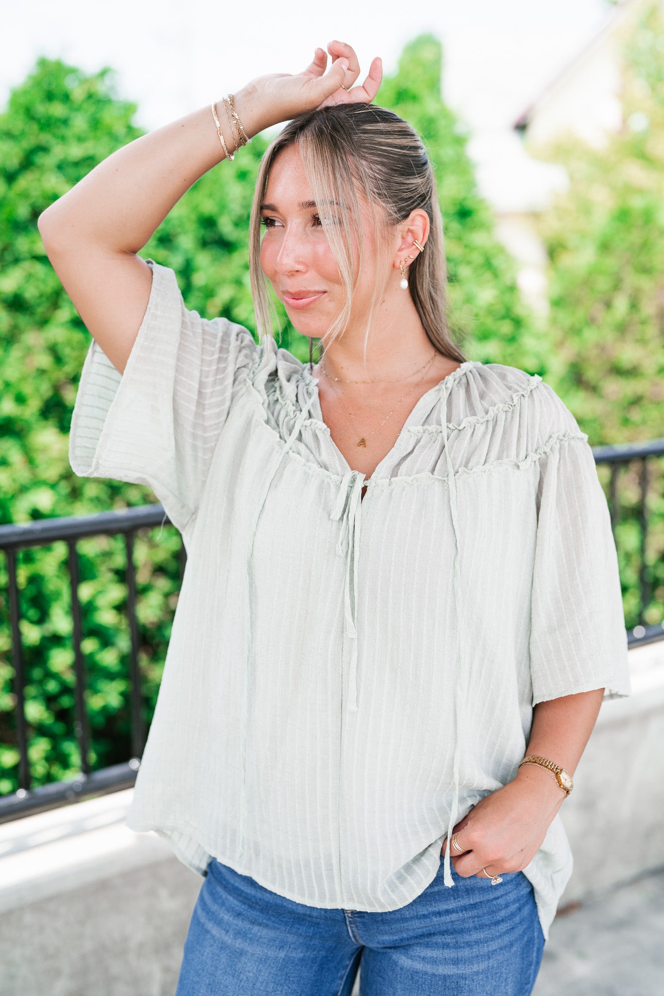 Breezy Folklore Long Sleeve Top