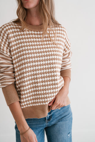 Check It Out Knit Sweater Top