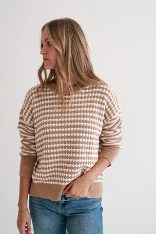 Check It Out Knit Sweater Top