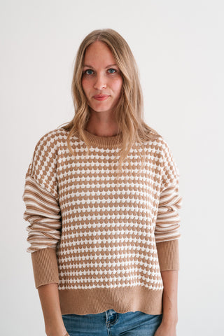 Check It Out Knit Sweater Top