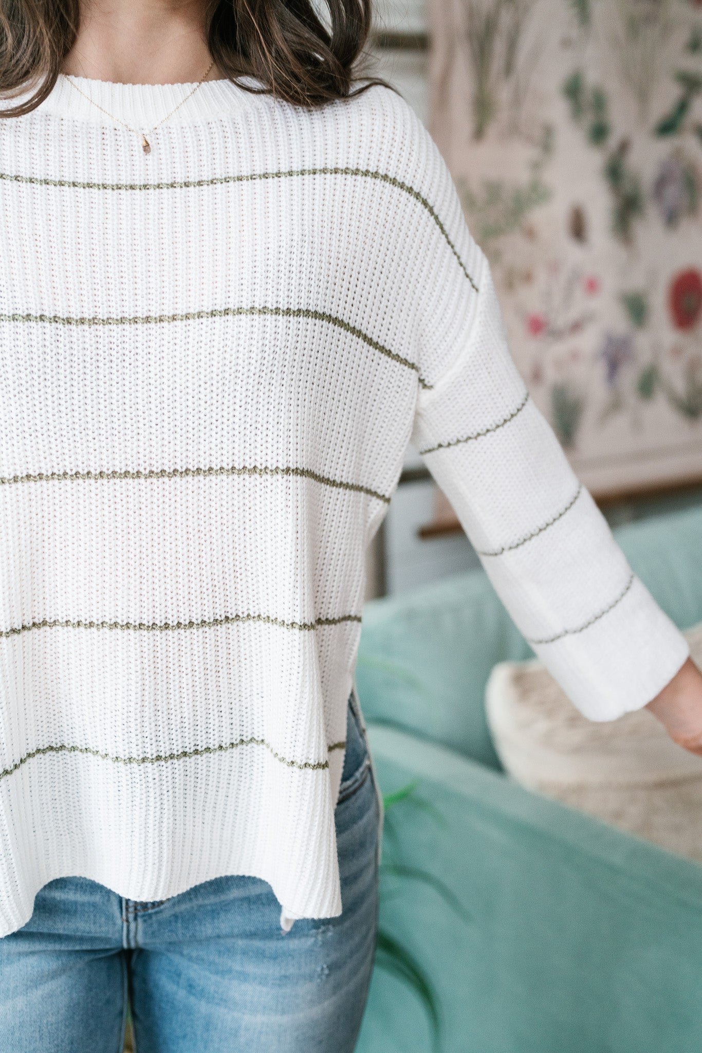 All Natural Striped Sweater