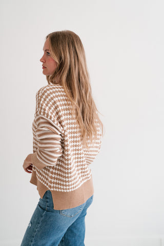 Check It Out Knit Sweater Top