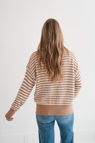 Check It Out Knit Sweater Top