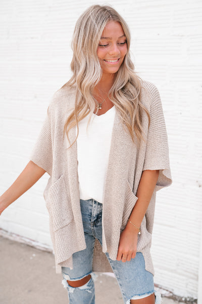 Fresh Knit Oversized Dropshoulder Cardigan