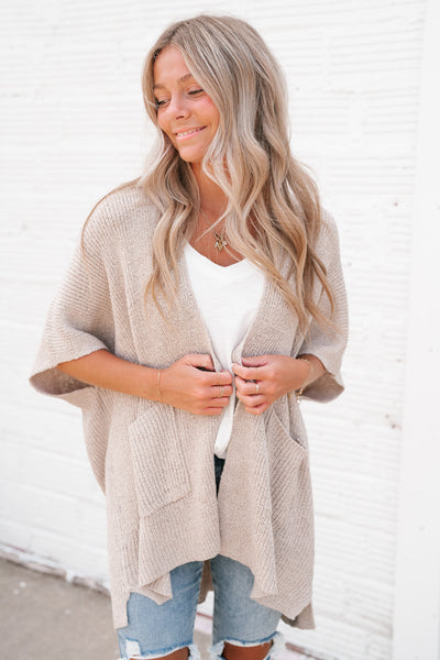 Fresh Knit Oversized Dropshoulder Cardigan