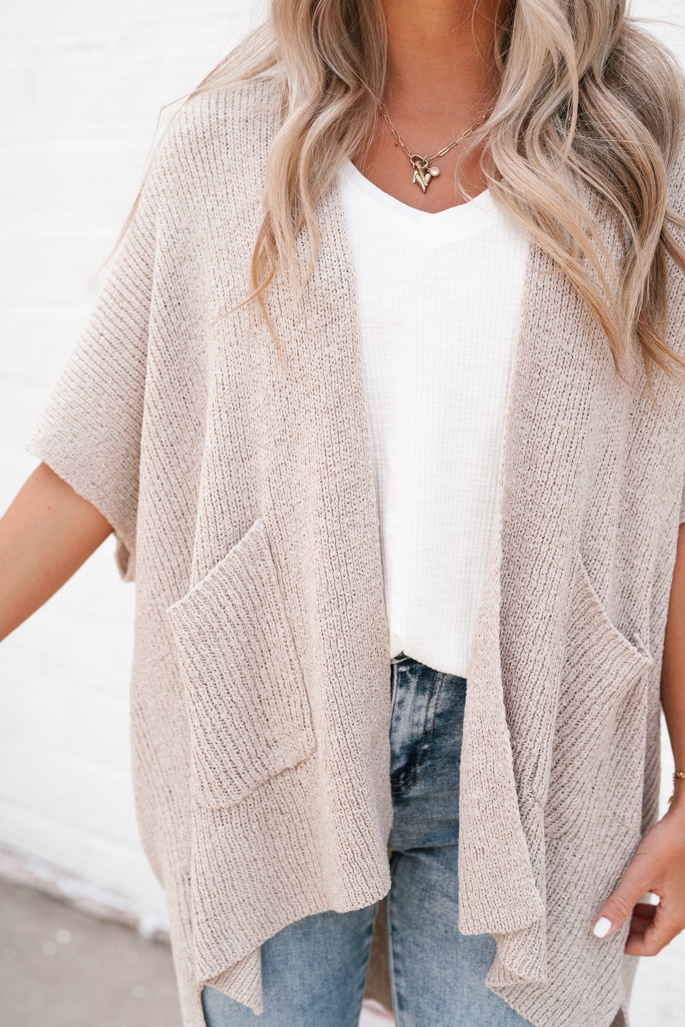 Fresh Knit Oversized Dropshoulder Cardigan