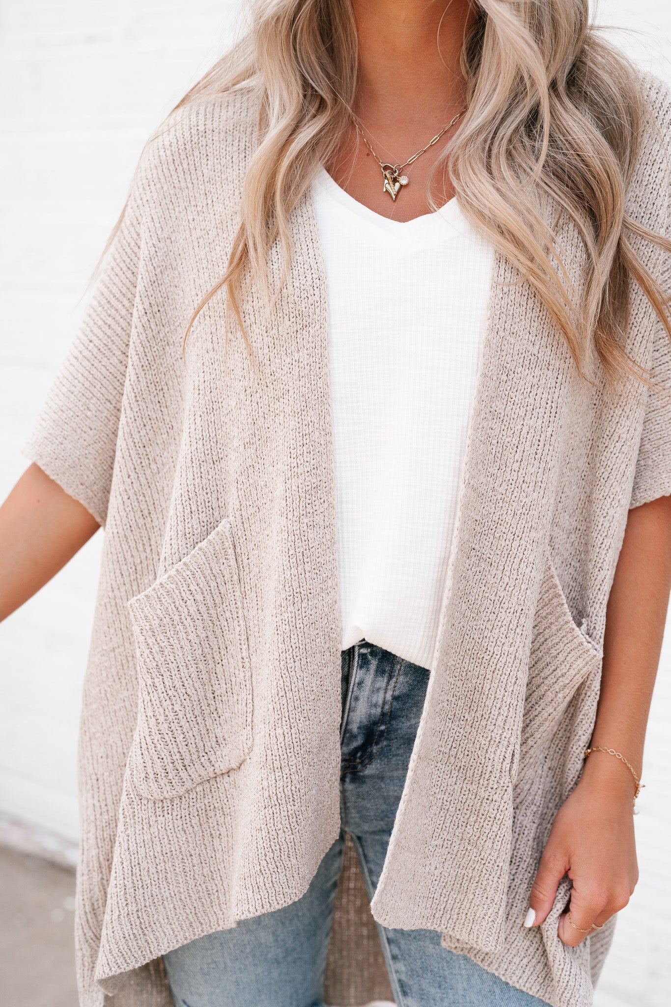 Fresh Knit Oversized Dropshoulder Cardigan