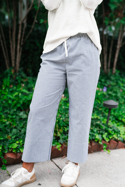 Coastal Pinstriped Set - Bottoms