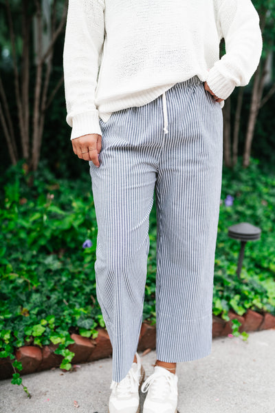 Coastal Pinstriped Set - Bottoms