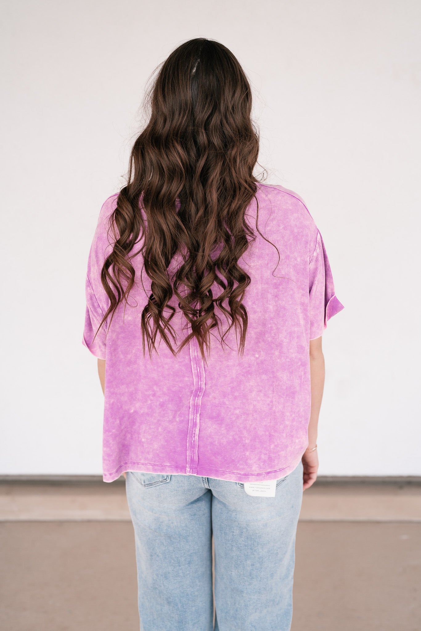 Summer Lovin Mineral Wash Tee- Violet