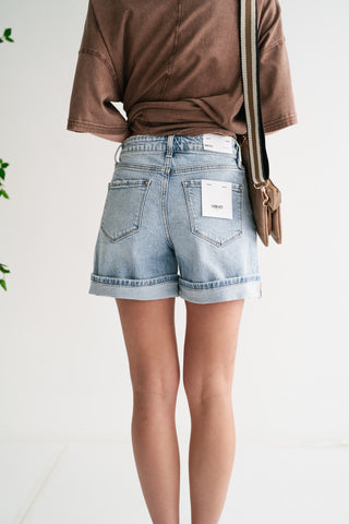 Lovervet Emy High Rise Cuffed Denim Short
