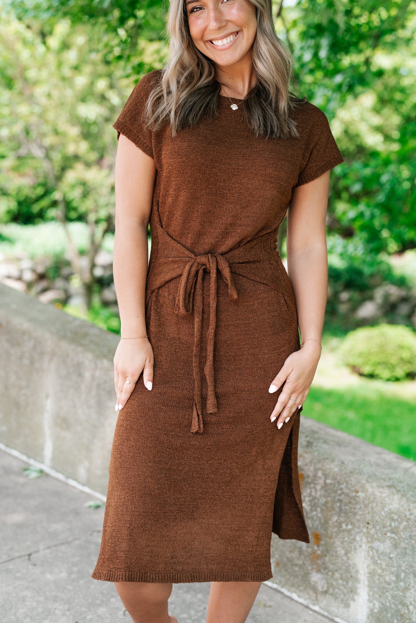 Better Together Light Knit Midi Dress