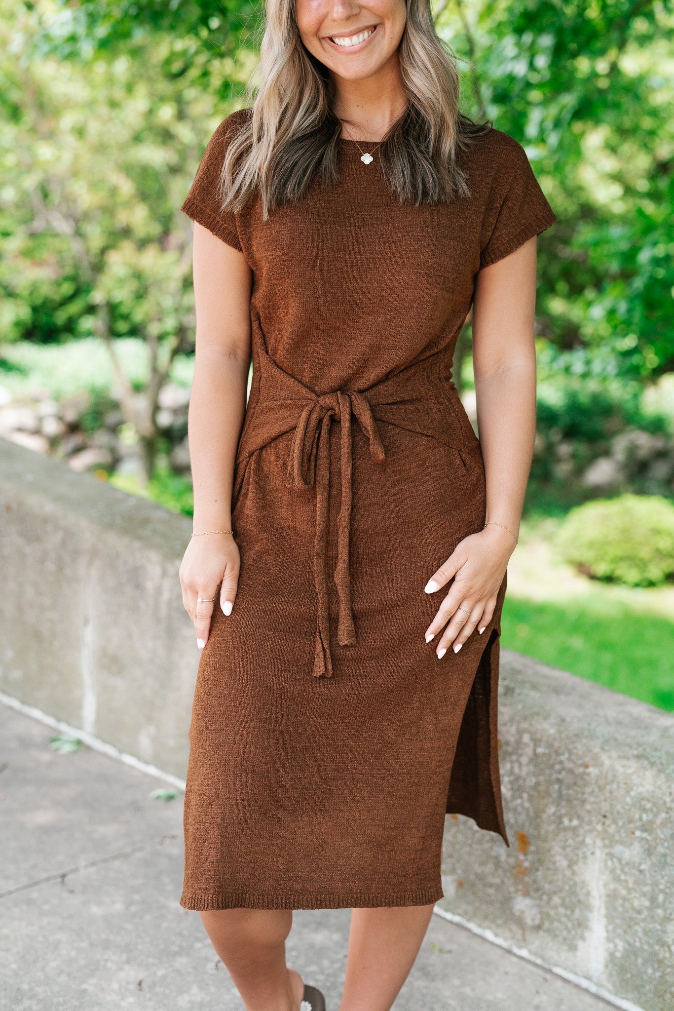 Better Together Light Knit Midi Dress