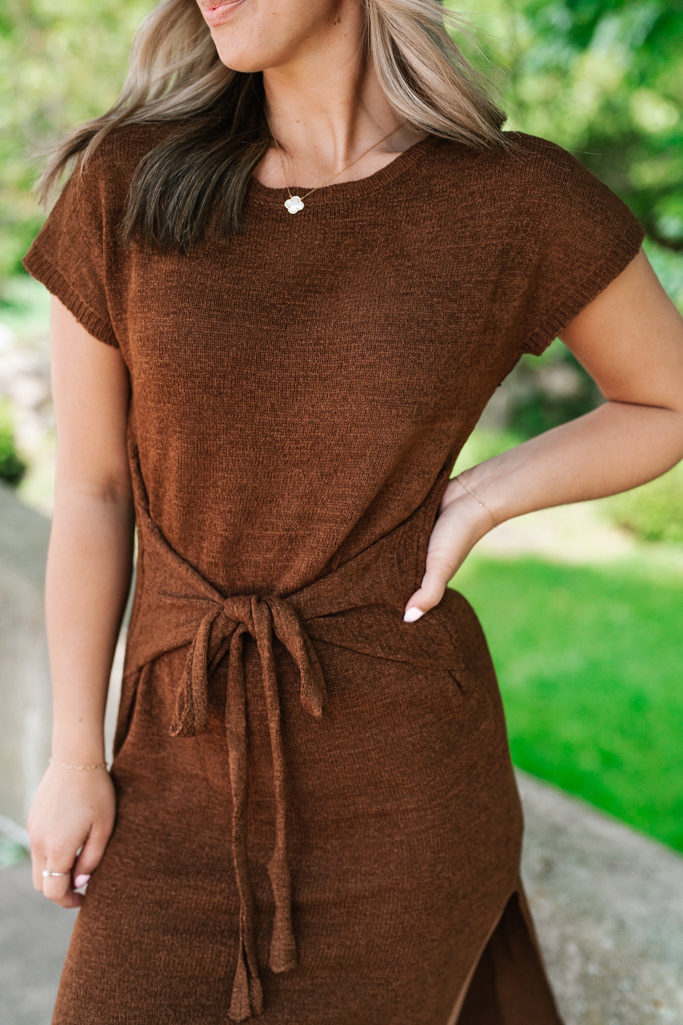 Better Together Light Knit Midi Dress