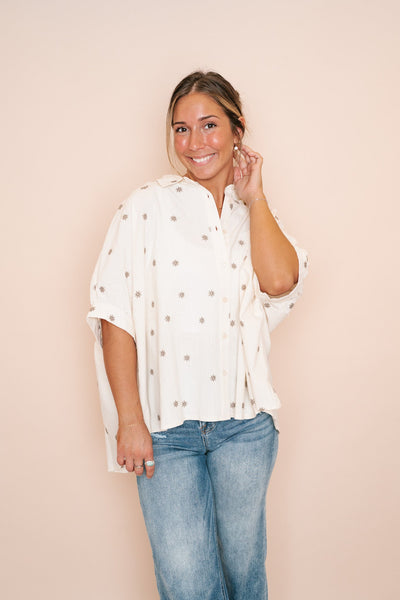 Autumn Vibes Button Up Top