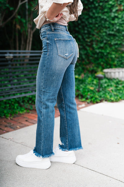 Risen Tiana High Rise Straight Jeans