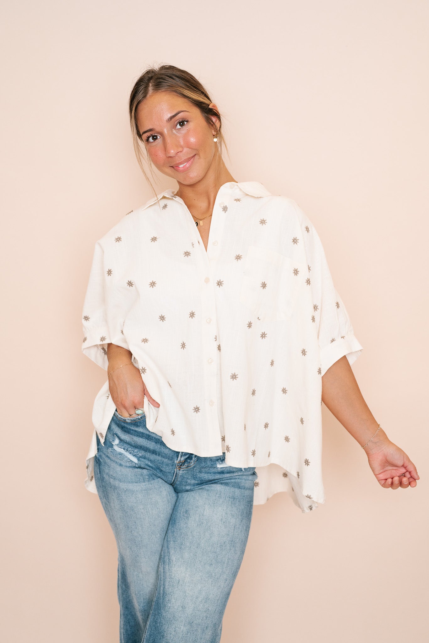 Autumn Vibes Button Up Top