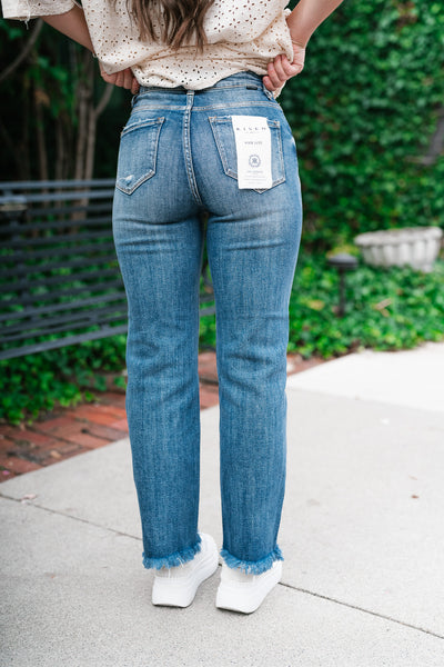 Risen Tiana High Rise Straight Jeans