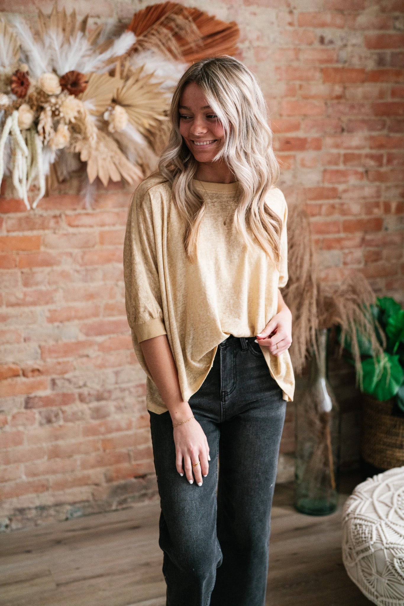 Blakely Boxy Top - Taupe