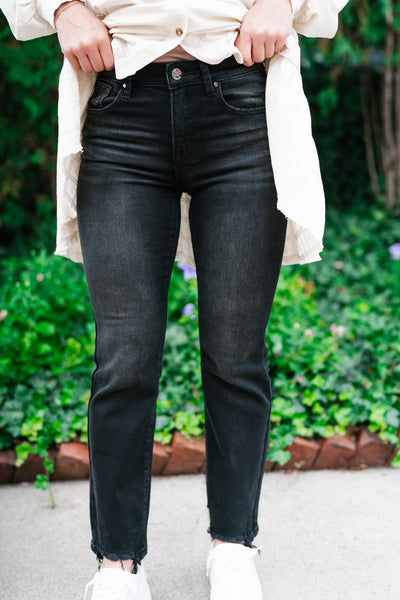 Risen Karlie High Rise Relaxed Straight Leg Jeans