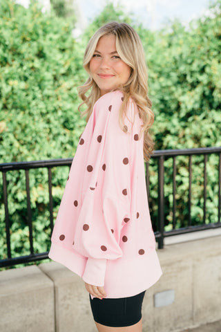 Everyday Darling Polka Dot Crewneck