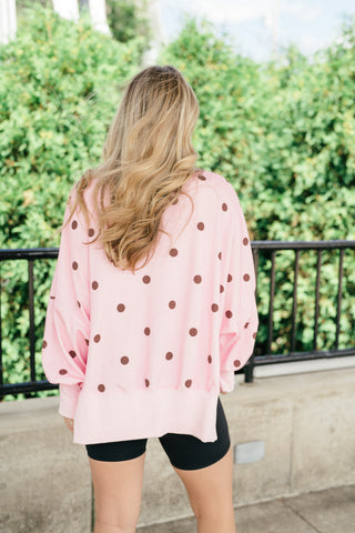 Everyday Darling Polka Dot Crewneck