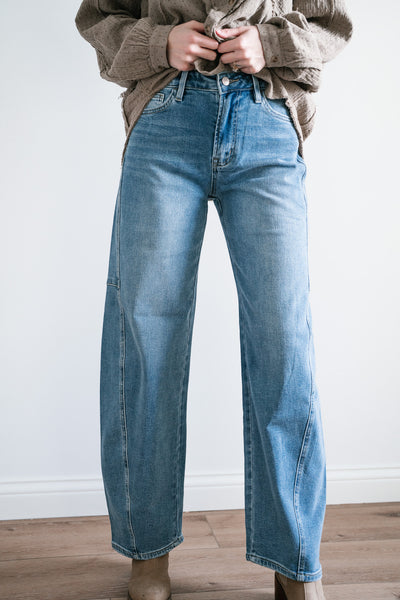 Lovervet Ellora High Rise Wide Barrel Jeans