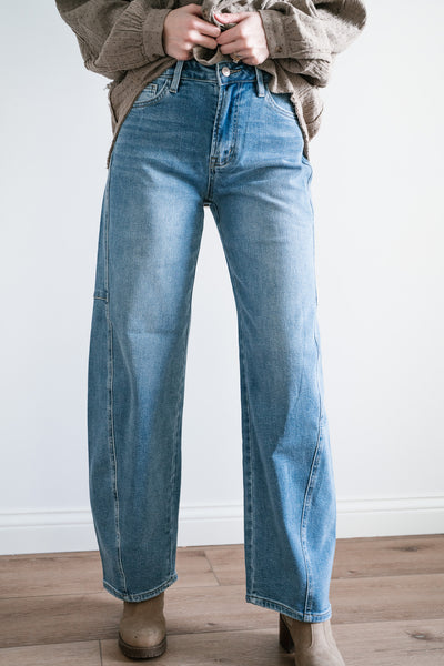 Lovervet Ellora High Rise Wide Barrel Jeans