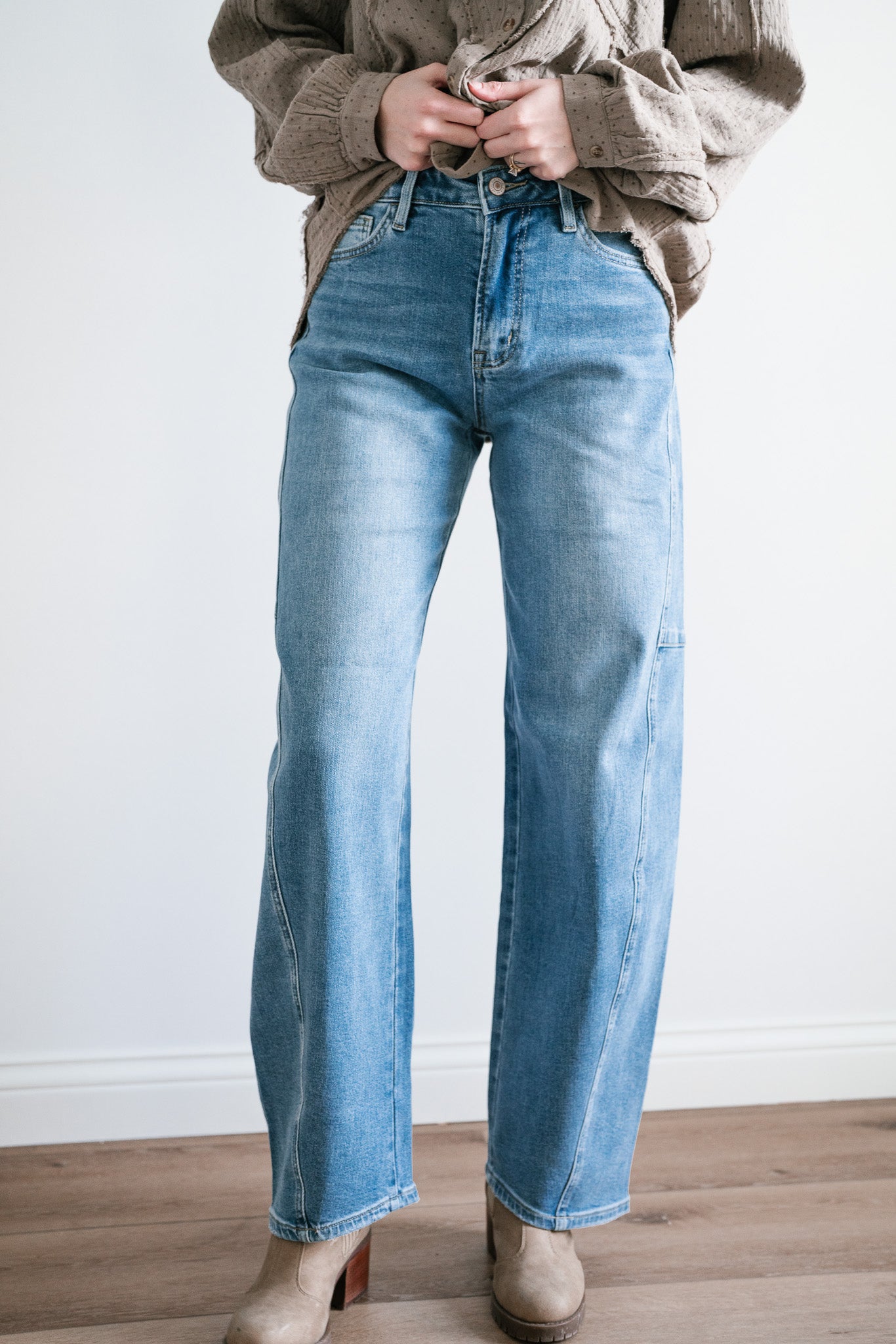 Lovervet Ellora High Rise Wide Barrel Jeans